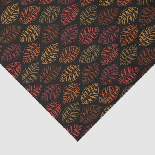 Herbst-Fall-Blatt-Muster Seidenpapier (Ausschnitt)