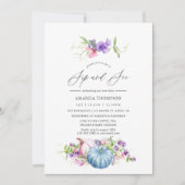 Herbst - Fall Blumensippe und Siehe Einladung (Vorderseite)