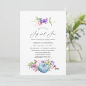 Herbst - Fall Blumensippe und Siehe Einladung (Stehend Vorderseite)