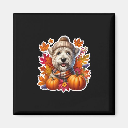 Herbst Fall Glen Of Imaal Terrier Ter Hundebesitze Magnet (Vorne)