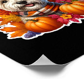 Herbst Fall Glen Of Imaal Terrier Ter Hundebesitze Poster (Ecke)