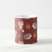 Herbst-Fall-Igel und Fox-Tasse Kaffeetasse (Mittel)