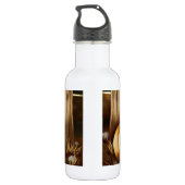 Herbst-Fall-Kürbis-Mond-Nachtschicksal Trinkflasche (Rückseite)