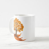 Herbst-Fall-Tasse Kaffeetasse (Vorderseite Links)