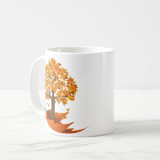 Herbst-Fall-Tasse Kaffeetasse (Vorderseite Links)