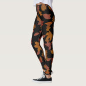 Herbst-fallendes Blätter auf kundenspezifischem Leggings (Links)