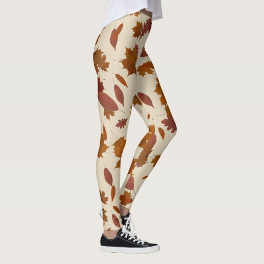 Herbst-fallendes Blätter auf kundenspezifischer Leggings (Rechts)