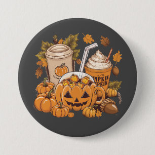 Herbst Familie Halloween Erntedankfest Niedlich He Button