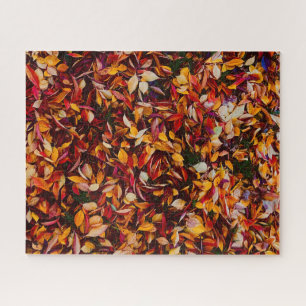Herbst-Farb-Blattwerk-Blätter-Foto-Hart Puzzle
