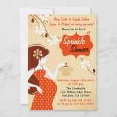 Herbst-Farben besprühen Duschen-Einladung Einladung (Vorderseite)