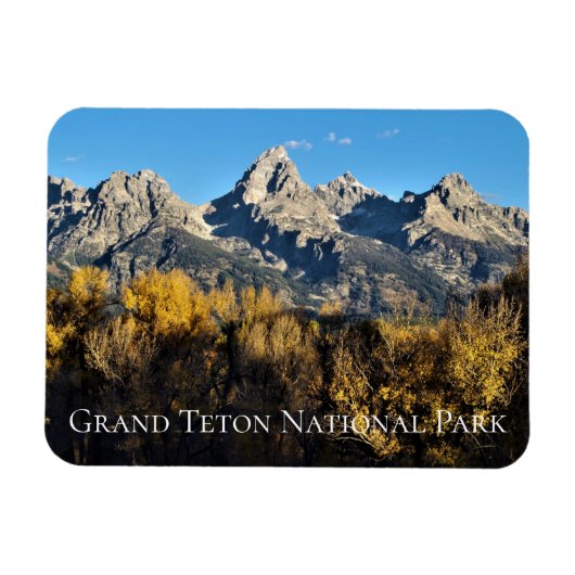 Herbst Farben Grand Teton Nationalpark Wyoming Magnet (Horizontal)