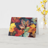 Herbst-Farben Karte (Gelbe Blume)