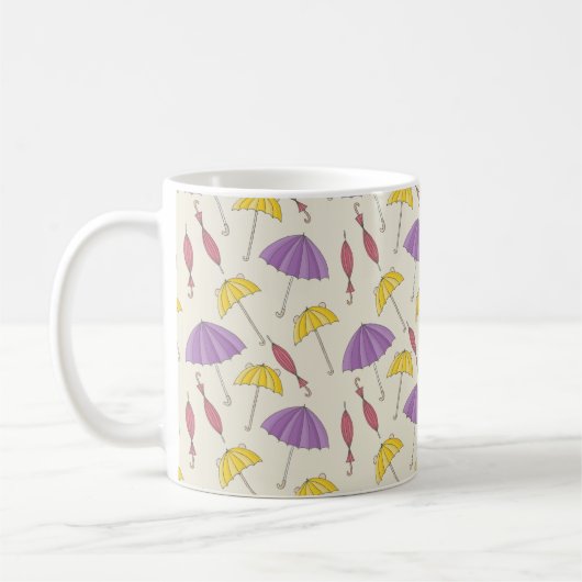 Herbst | Farbenfrohe Regenschirme Kaffeetasse (Links)