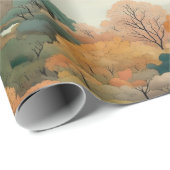 Herbst Farbige Bäume Nr. 2 Geschenkpapier (Rolleneckpunkt)