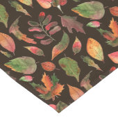 Herbst Farbige Blätter 1 Schokolade braun Großer Tischläufer (Ecke)