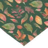 Herbst Farbige Blätter 1 Waldgrün Großer Tischläufer (Ecke)