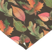 Herbst Farbige Blätter 2 Schokolade braun Großer Tischläufer (Ecke)