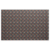 Herbst Farbige Peongs auf schwarz Stoff (Yard (91,4 cm))