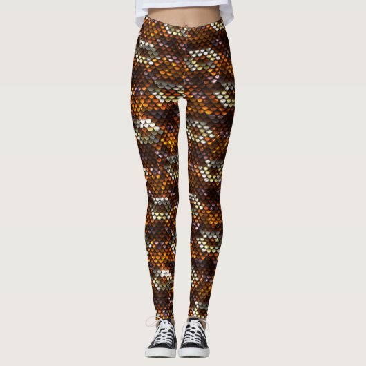 Herbst-FarbPaillette-Blick Leggings (Vorderseite)
