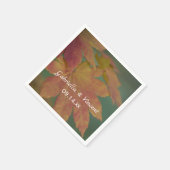 Herbst färbt Hochzeit Serviette (Ecke)