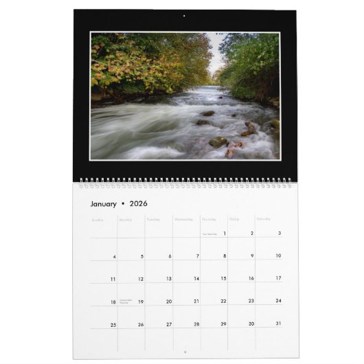 Herbst färbt Monatskalender 2018 Kalender (Jan 2026)