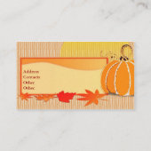 Herbst färbt Visitenkarte (Rückseite)