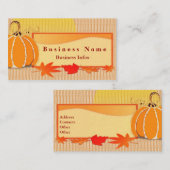 Herbst färbt Visitenkarte (Vorne/Hinten)