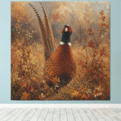 Herbst-Fasan-Ölgemälde  Leinwanddruck (Insitu (Holzboden))