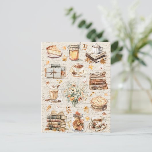 Herbst Favorit Essential Aesthetic Postkarte (Stehend Vorderseite)
