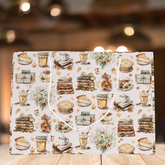 Herbst Favorit Essential Ästhetik Muster Große Geschenktüte