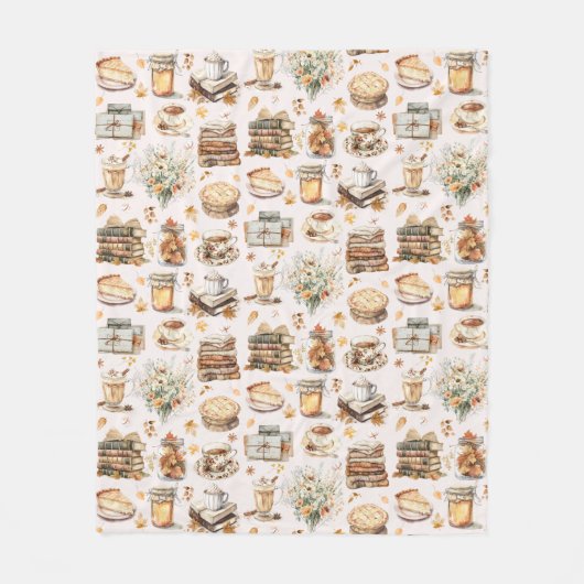 Herbst Favorit Essential Ästhetische Muster Fleecedecke (Vorderseite)