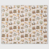 Herbst Favorit Essential Ästhetische Muster Geschenkpapier (Flach)