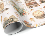 Herbst Favorit Essential Ästhetische Muster Geschenkpapier (Rolleneckpunkt)