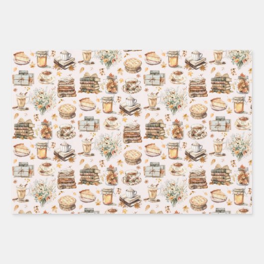 Herbst Favorit Essential Ästhetische Muster Geschenkpapier Set (Vorderseite)