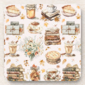 Herbst Favorit Essential Ästhetische Muster Getränkeuntersetzer (Vorderseite)
