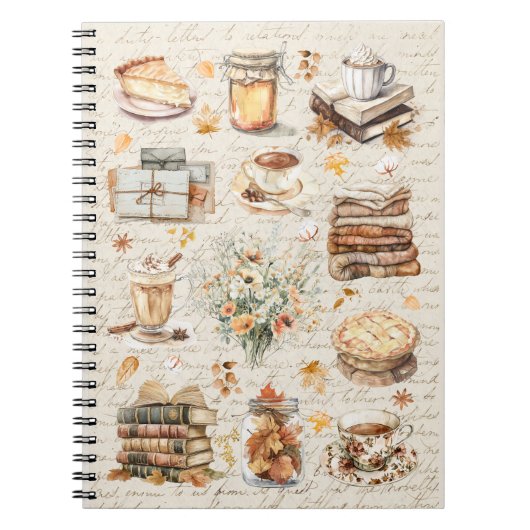 Herbst Favorit Essential Ästhetische Muster Notizblock (Vorderseite)