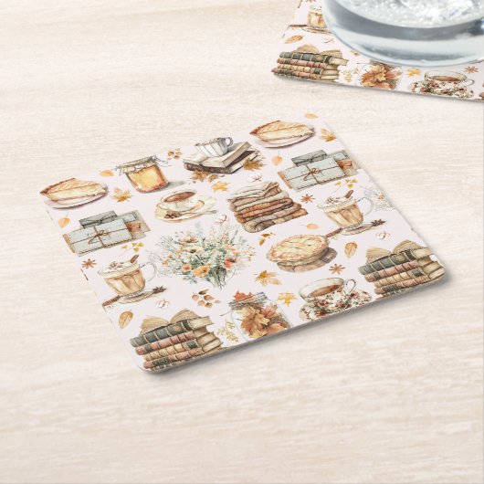 Herbst Favorit Essential Ästhetische Muster Rechteckiger Pappuntersetzer (angewinkelt)