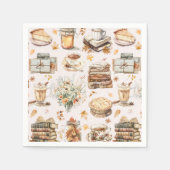 Herbst Favorit Essential Ästhetische Muster Serviette (Vorderseite)