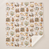 Herbst Favorit Essential Ästhetische Muster Sherpadecke (Vorderseite)