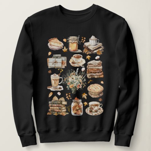 Herbst Favorit Essential Ästhetische Muster Sweatshirt (Design vorne)