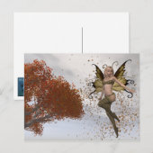 Herbst Fee Design 1 - Fantasy Postcard Postkarte (Vorne/Hinten)