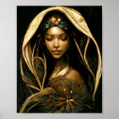 Herbst-Fee Fantasy Art Poster (Vorne)