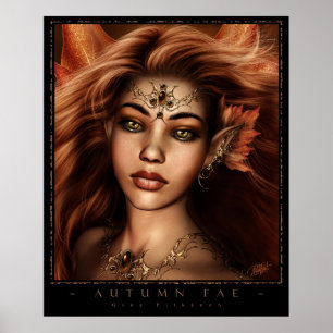 Herbst-Fee Poster