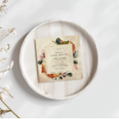 Herbst Feel Elegantes Open House Einladung