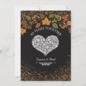 Herbst-Feier zum 50. Hochzeitstag Einladung (Vorderseite)