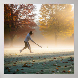 Herbst-Feldhockey Poster