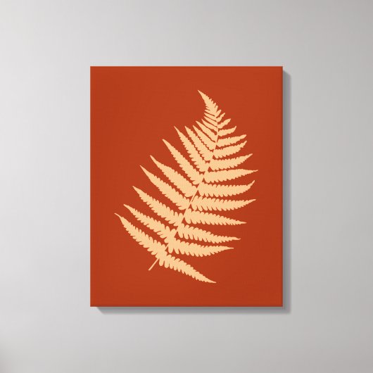 Herbst-Fern-Blätter Leinwanddruck (Vorderseite)