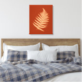 Herbst-Fern-Blätter Leinwanddruck (Insitu (Schlafzimmer))