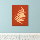 Herbst-Fern-Blätter Leinwanddruck (Insitu (Holzboden))