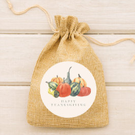 Herbst Fete Herbst Party Bunte Pumpkins Runder Aufkleber